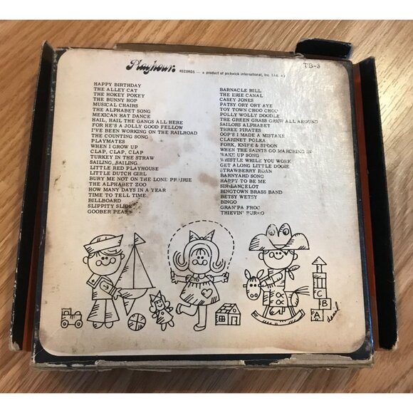 12 Vintage 45 RPM 50 Party Playtime Songs Records Pack With Original Box - Picture 3 of 7